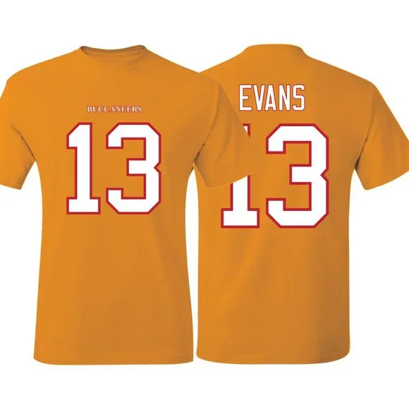 TC Designs Shirts Tampa Bay Buccaneers Mike Evans Throwback